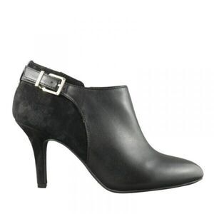 Essex Lane Jasmine Womens Size 10 M Black Leather Stiletto Heel Ankle Booties